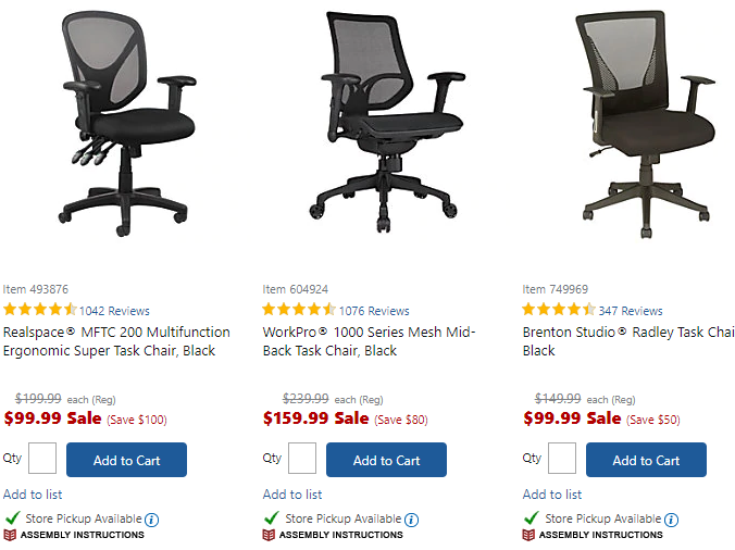 Deals Finders Office Chairs Up To 70 Off At Office Depot Free