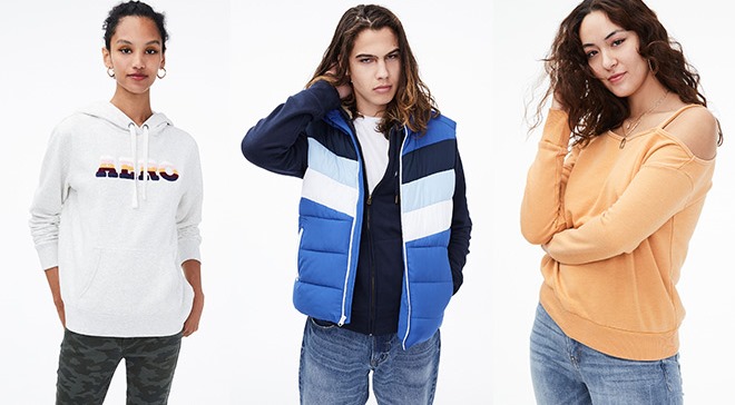Aeropostale Apparel for Up to 85% Off (Hoodies and Jackets From $4.89!)