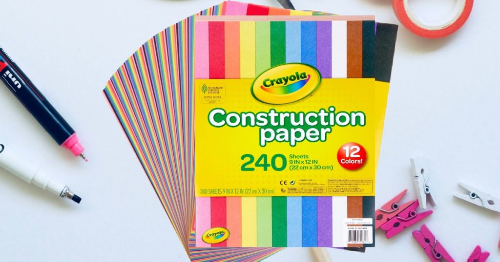 Crayola Construction Paper 240-Pack Only $3.49 at Walmart