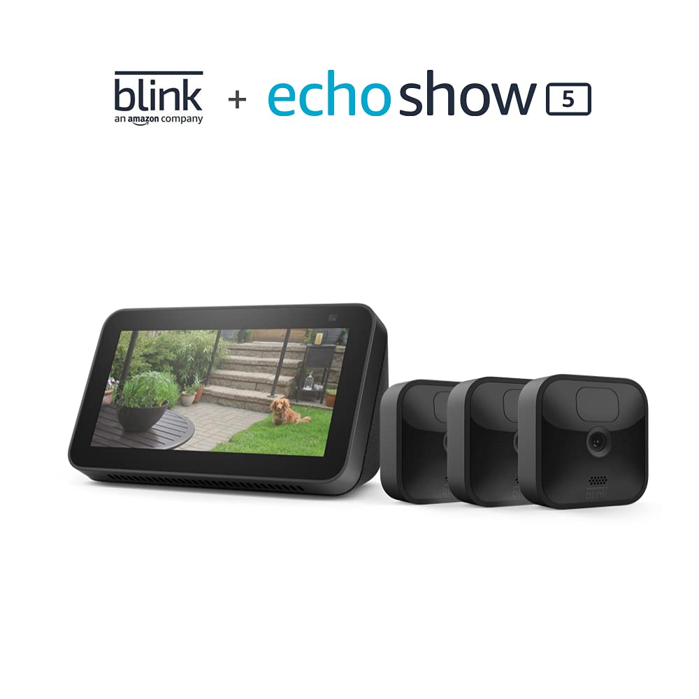 Blink Outdoor 3 Cam Kit bundle with Echo Show 5 for $149 (Reg: $334) at Amazon