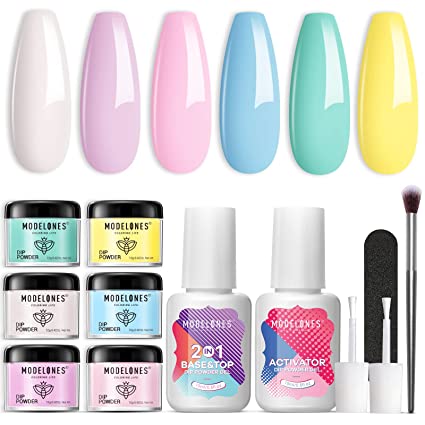 6 Colors Dip Powder Nail Kit Starter $7.99 on Amazon - Deals Finders