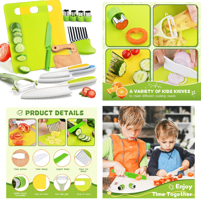 13 Pieces Montessori Kitchen Tools for Toddlers-Kids Price Drop - Deals  Finders