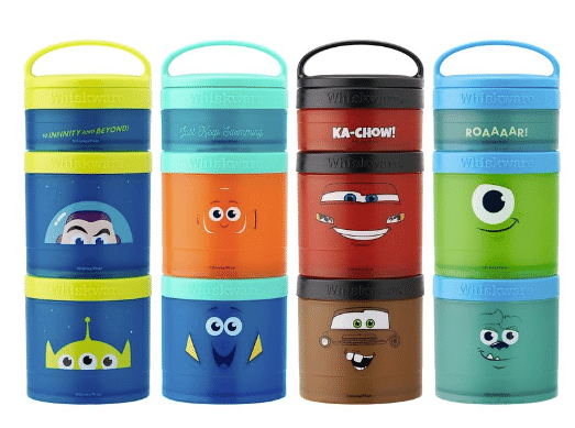 Pixar Snack Containers for Toddlers and Kids, 3 Stackable Snack