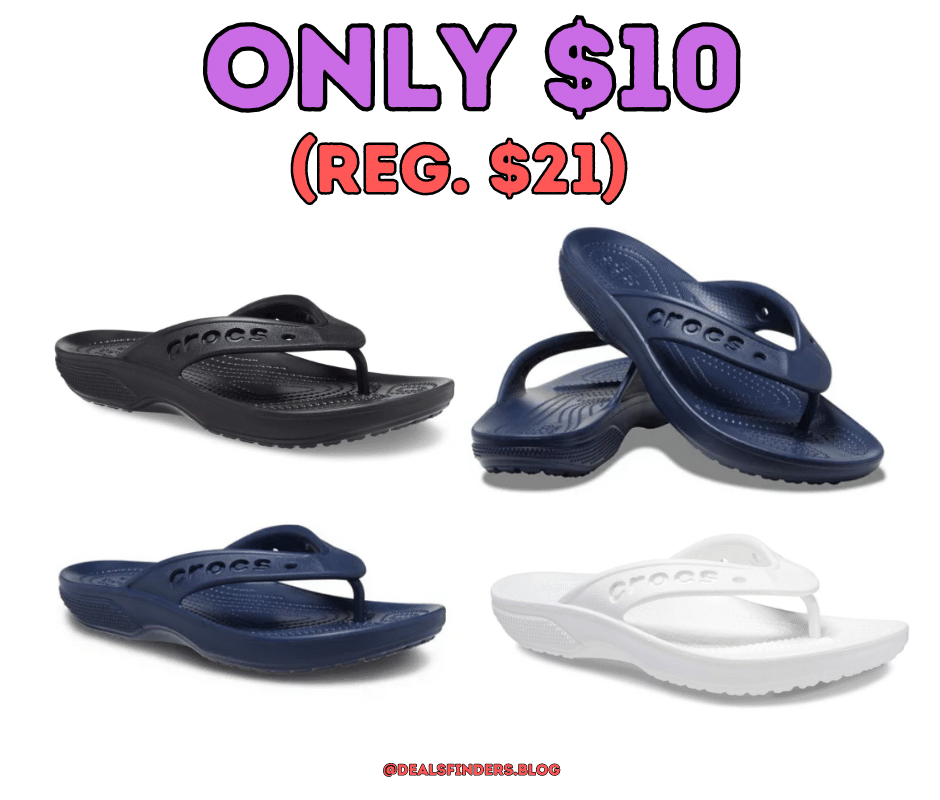 Crocs Men's and Women's Flip Sandals $10 at Walmart - Deals Finders