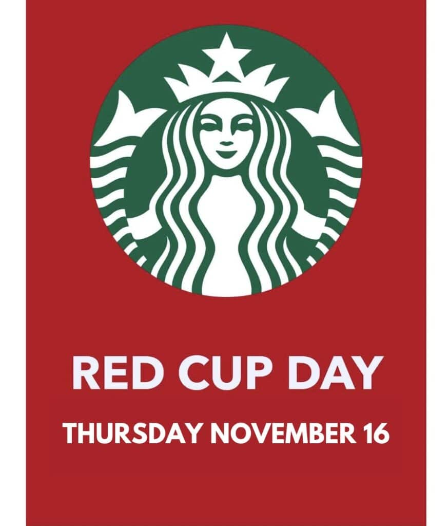 Starbucks FREE Red Cup Day is Today!