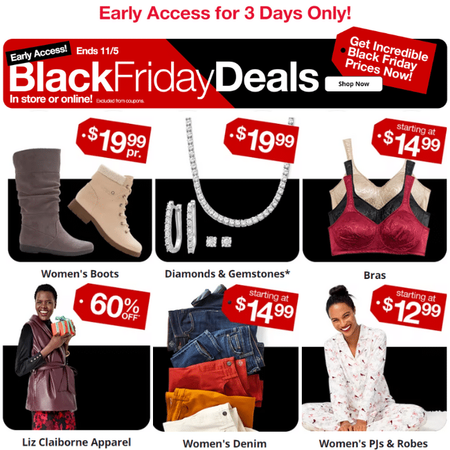 Shop JCPenney Online Black Friday Sale Now!